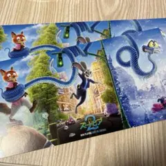 ズートピア2 入場者特典 第1弾 オリジナル・パノラマボード　3枚セット 映画