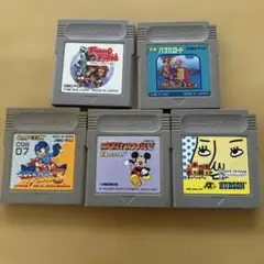 ゲームボーイソフト5本セット パズルロード　ミッキー　ROCKMANWORLD3