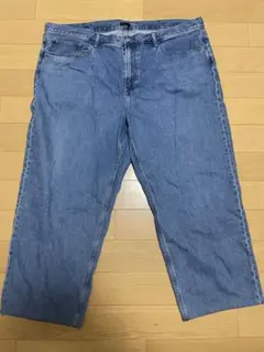 ユニクロ　ワイドストレートジーンズ　46インチ　股下加工71cm 大きいサイズ