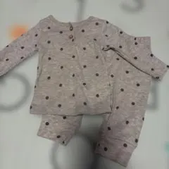 ベビー服 セットアップ 6M ドット柄