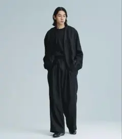 アダムエロペ 25ss ボックスシルエットセットアップ 100%リネン L
