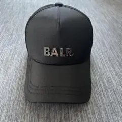 新品 BALR. ボーラー Qシリーズ ナイロンキャップ メタルロゴ ブラック