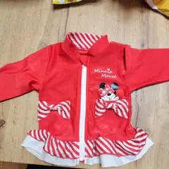 Disney ミニーマウス ラッシュガード 赤85cm