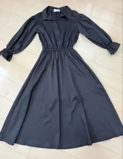 Rady ベルト付き ロングワンピース 黒