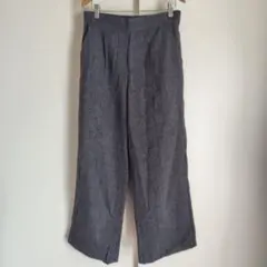 アーヴェヴェ ワイドパンツ ウール混 カジュアル