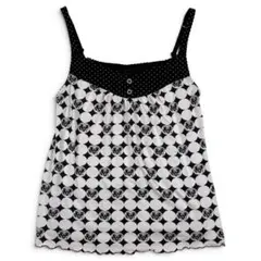 【美品】00s HYSTERIC GLAMOUR 総柄 キャミソール　Y2K 白
