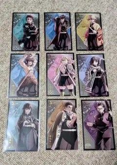 鬼滅の刃　無限城編　描き下ろし　ランダムフォトカードB セミコンプ 9枚セット