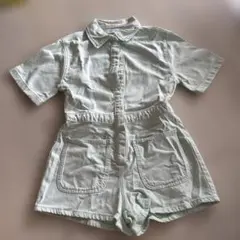 ZARA オーバーオール 11-12歳 ライトグリーン