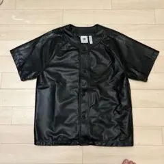 くーちゃん　adidas ベイスボールレザーシャツ　Sサイズ相当 くーちゃん様 専用 adidas ベイスボールレザーシャツ Sサイズ相当