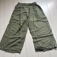 Nanea ガウチョパンツ オリーブグリーン　フリー