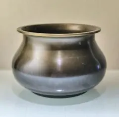 茶道具　建水　こぼし　金属製　唐銅　茶器　清め　温め　湯　水　抹茶　茶の湯　野点