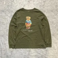 ポロラルフローレン ポロベア ロンT カーキ XL（18-20）