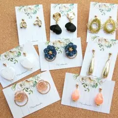 ハンドメイドピアス まとめ売り