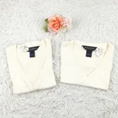 美品◎ブルックス ブラザーズ 新品タグ付き コットンアンサンブル 白 Lサイズ