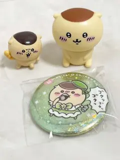 ちいかわ　くりまんじゅうセット　まじかるちいかわ　缶バッジ　フィギュア