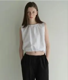 美品 OHOTORO Cotton Balloon Blouse White - メルカリ