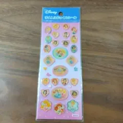 ディズニープリンセス　ラメ入りぷっくりシール