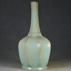 清時代 雍正年製 黄釉 描金长颈瓶 磁器製 陶器 時代物 骨董品 - メルカリ