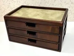 未使用】豊岡クラフト A4文箱 SC92 元箱 木製 書類ケース 文具収納