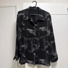 抽象パターン 長袖シャツ Sサイズ