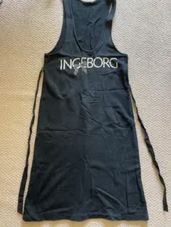 INGEBORG ピンクハウス　ノースリーブカッソージャンバースカートブラック