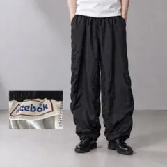 90s Reebok リーボック プランド ナイロンパンツ ブラック XL