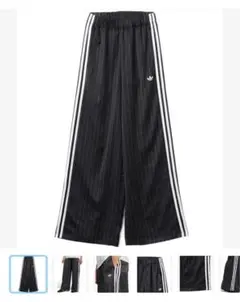 新品　サテンワイドトラックパンツadidas WIDE LEG PANTS S