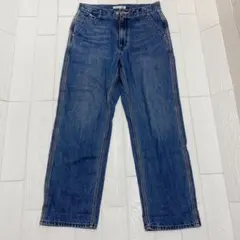 ユニクロ JW ANDERSON コラボ ストレート デニムパンツ ブルー 30