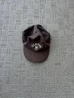 古着屋購入 キャップ 刺繍ロゴ ブラウン ストリート　カジュアル　ノームコア