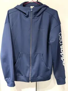 adidas neo フード付きウィンドブレーカー ネイビー セットアップ 美品