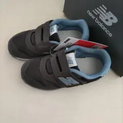 16.5cm◆ニューバランス・ベビースニーカー　IZ373　ブラック／ブルー
