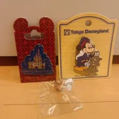 ミッキーマウス ディズニーワールド ピンズ 3点セット