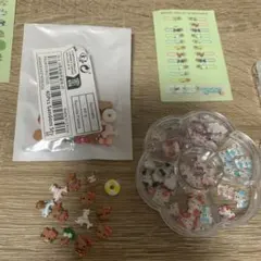 ネイルパーツセット キティ　　キラキラ　フルーツ