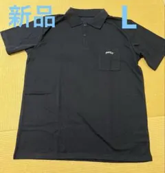 新品　ポロシャツ　L ネイビー　シンプル　半袖　メンズ