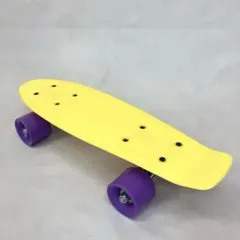 ミニクルーザータイプ スケートボード ミニスケートボード イエロー×パープル