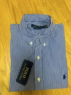 新品ポロラルフローレンストライプ スリムフィットシャツ　タグ付き即日発送送料無料