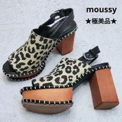 【未使用級】moussy アニマル 厚底 サンダル ストラップ チャンキーヒールのサムネイル