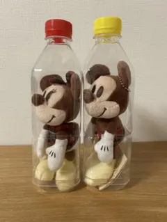ミッキー＆ミニー 午後の紅茶 ボトル入りぬいぐるみ
