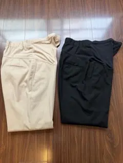 ユニクロ　スマートアンクルマタニティパンツ　黒・ベージュ　Mサイズ