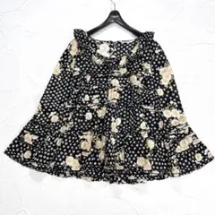✨美品✨ワンダフルワールド　カネコイサオ　桜柄　ティアード　ブラウス　チュニックのサムネイル