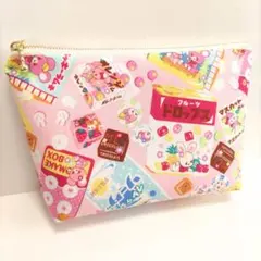 フタにファスナー☆移動ポケット☆スイーツシマエナガ☆ピンク
