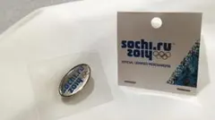 【未使用】Sochi 2014 オリンピック 公式ピンバッジ