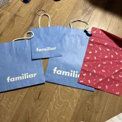 ファミリア　ショップバッグ4枚