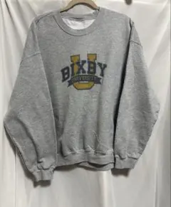 90S 古着 スウェット トレーナー ヴィンテージ メンズ　グレー