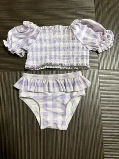baby GAP パープルチェック水着 12-18ヶ月　80サイズ