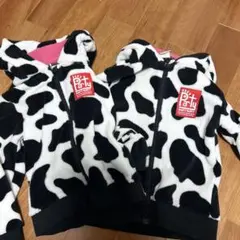 PARTY PARTY 牛柄フリースジャケット 2点セット