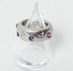 whim Stone Embed Ring-カラフルストーンリング シルバーのサムネイル