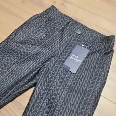 【JACK BUNNY】防風ツイルロングレディースゴルフパンツ ブラック S