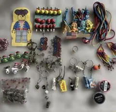 USA ビンテージ小物キーホルダー アメリカンフラッグチャーム等店頭展示品