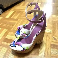 美品 ジミーチュウ JIMMY CHOO ウェッジソール サンダルのサムネイル